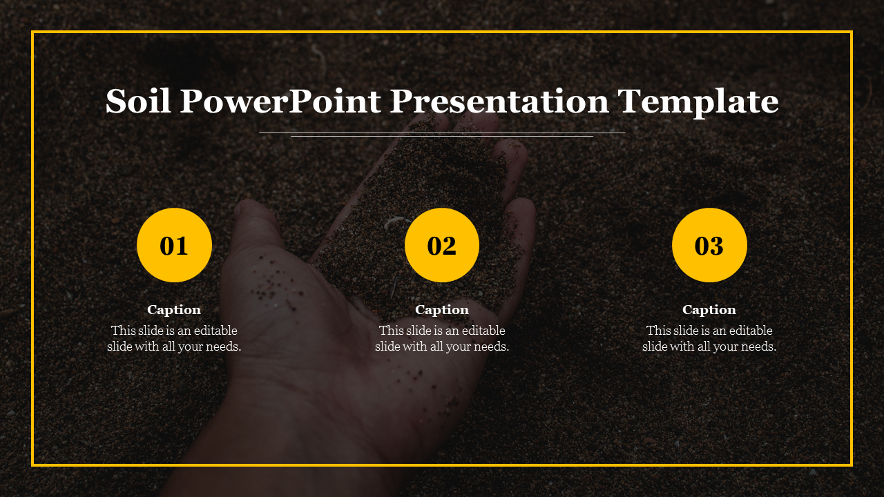 Soil PowerPoint Presentation Template Slide Design